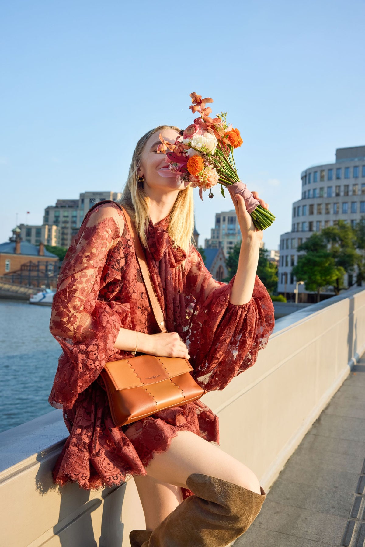 Summer-Ready Style: Orange Cube’s Square Stitch Messenger Bag