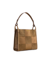 Square Stitch Tote Bag (Large) - Honey Brown