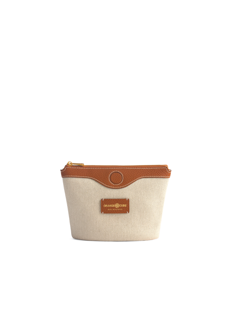 Modern Basket Bag - Brown