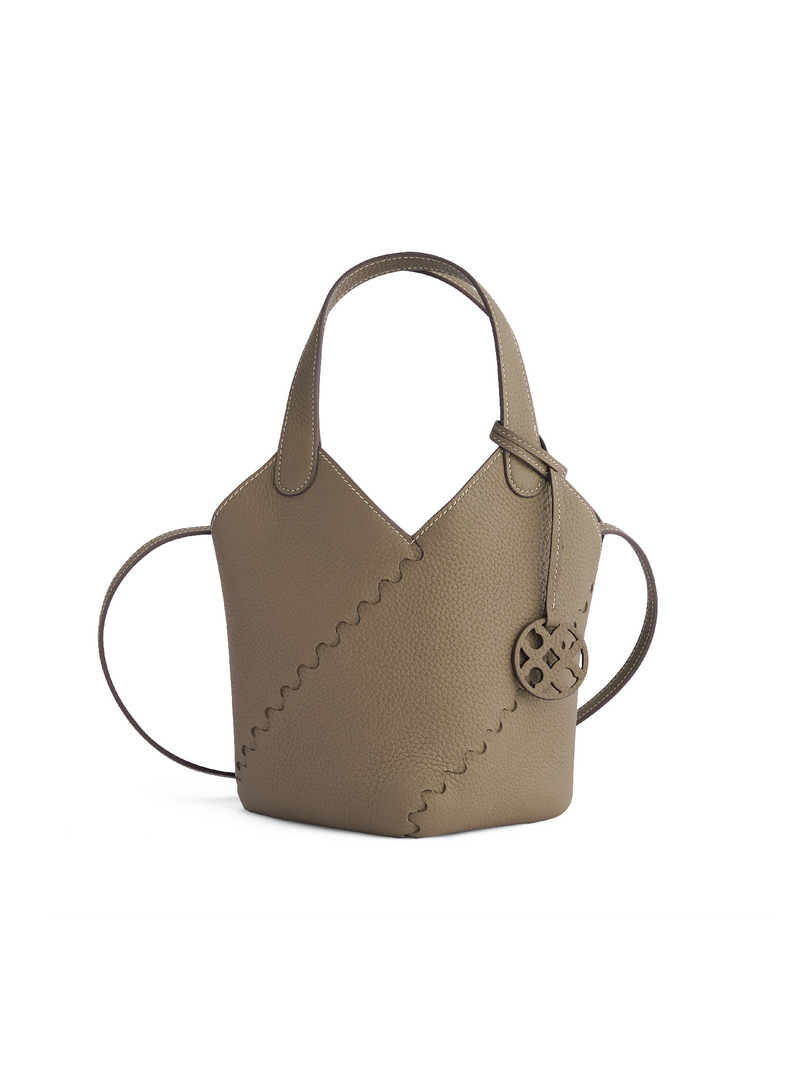 Modern Basket Bag - Taupe Grey