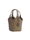 Modern Basket Bag - Taupe Grey