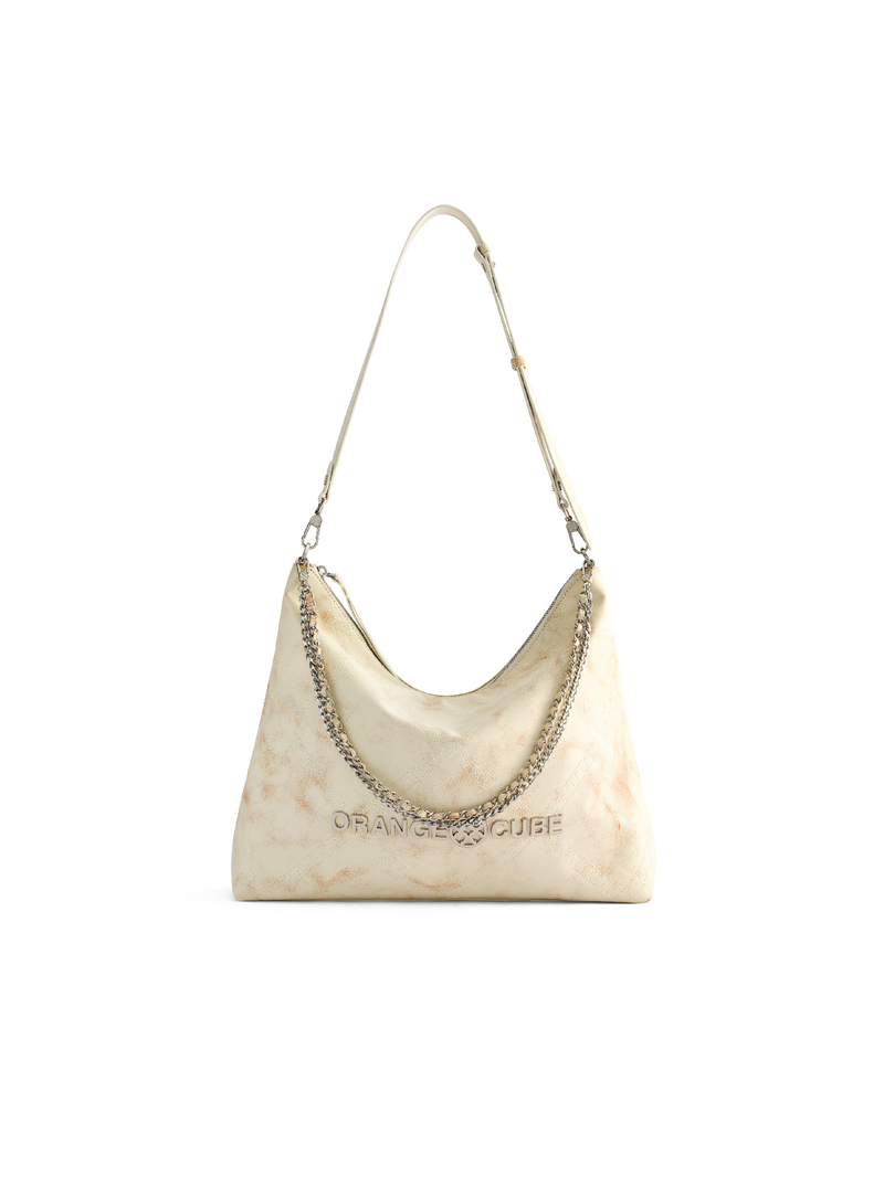 Metropolitan Crossbody Bag - Marble White