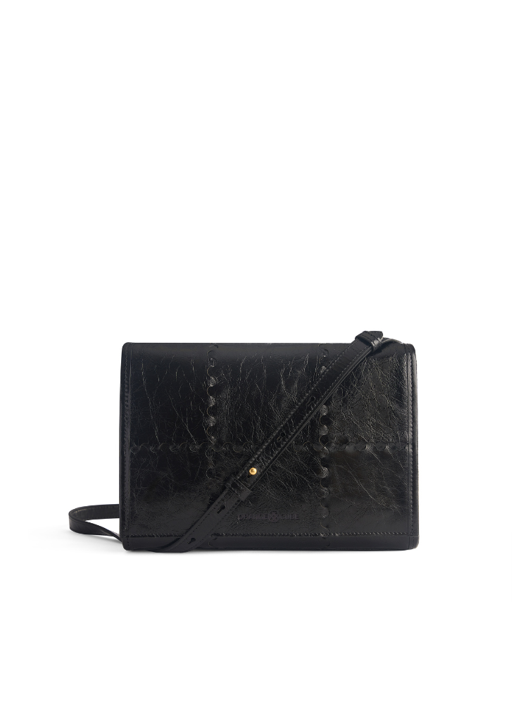 Mosaic Crossbody Bag - Black