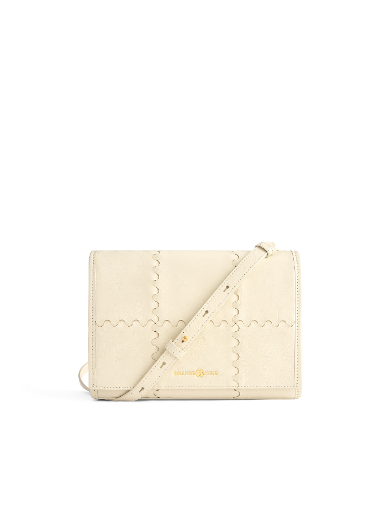 Mosaic Crossbody Bag - White