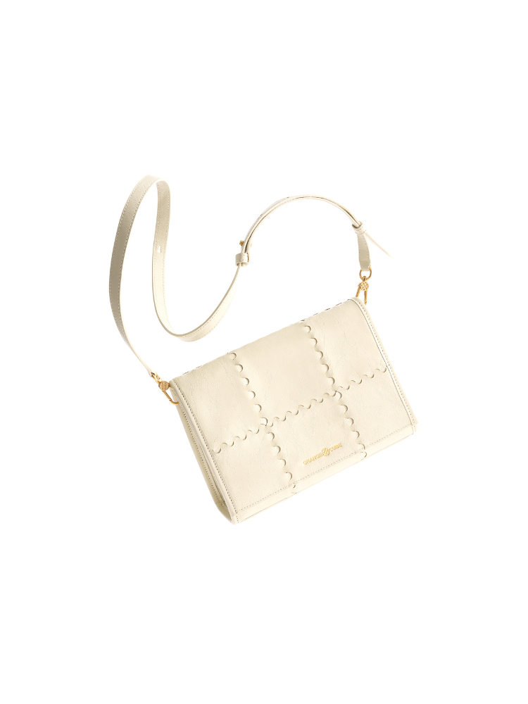 Mosaic Crossbody Bag - White