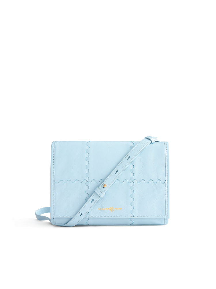 Mosaic Crossbody Bag - Light Blue