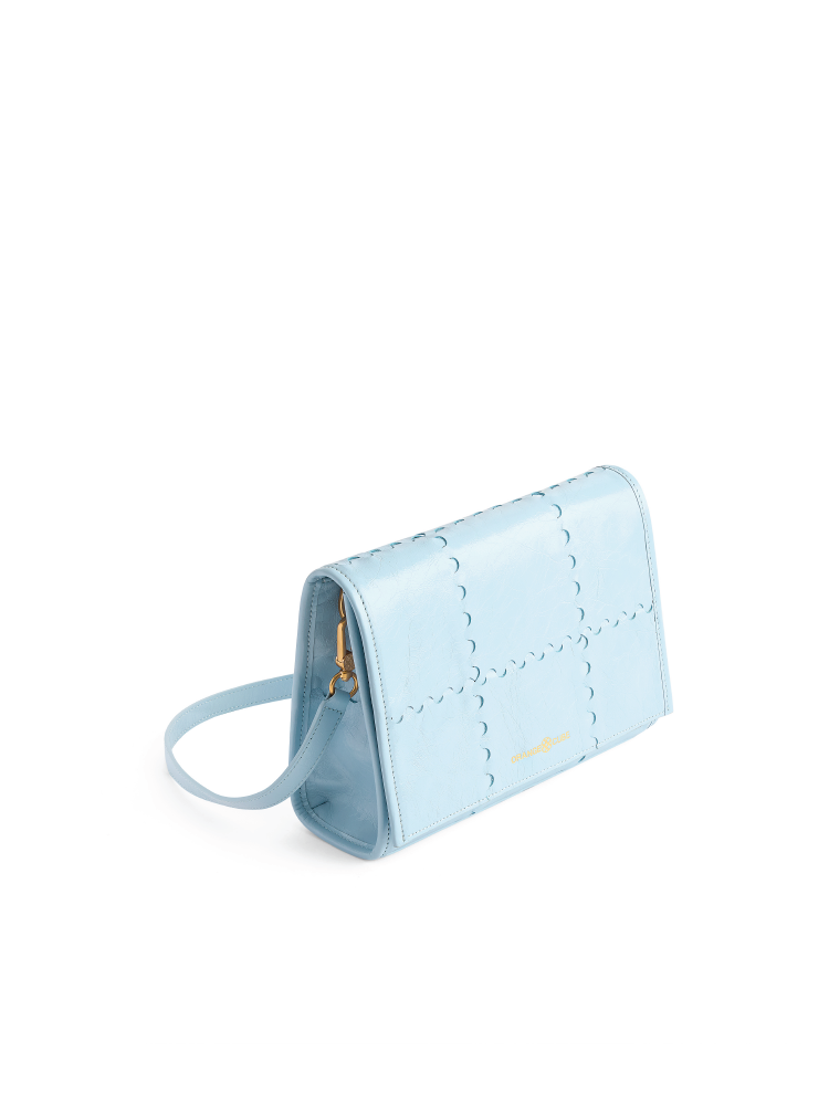 Mosaic Crossbody Bag - Light Blue