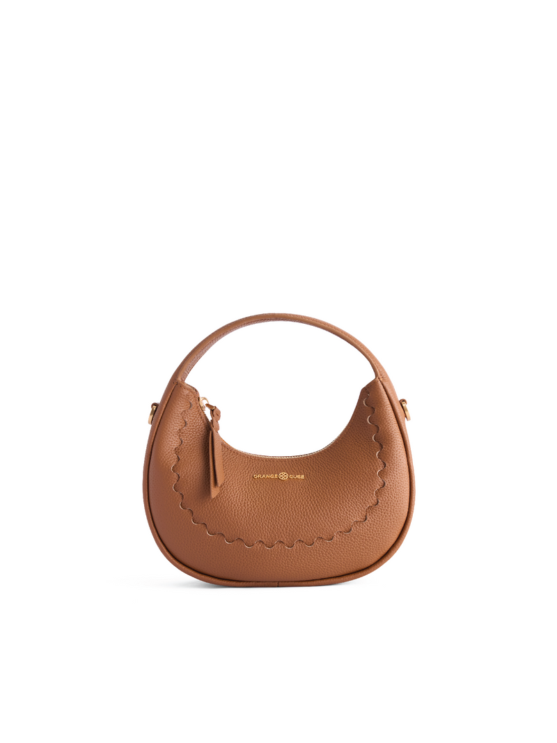 Smile Hand Bag - Brown