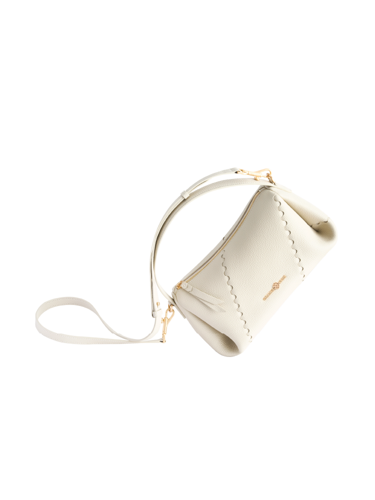 Mosaic Baguette Bag - White