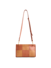 Square Stitch Messenger Bag - Brown