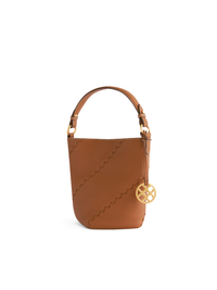 Mosaic Slouch Bucket Bag - Brown