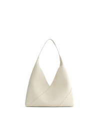 Mosaic Triangle Tote - White