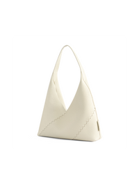 Mosaic Triangle Tote - White