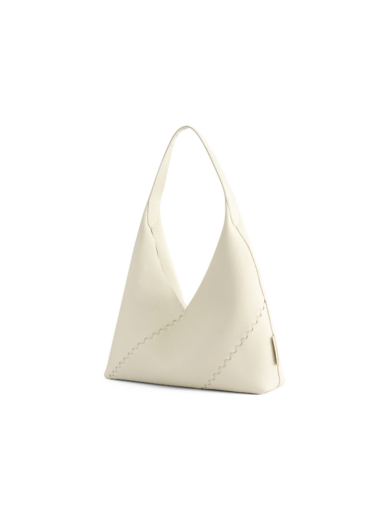 Mosaic Triangle Tote - White