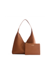 Mosaic Triangle Tote - Brown