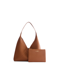 Mosaic Triangle Tote - Brown