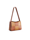 Square Stitch Box Bag - Brown