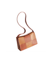 Square Stitch Box Bag - Brown