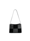 Square Stitch Box Bag - Black