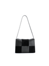 Square Stitch Box Bag - Black