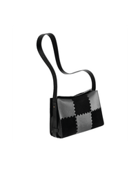 Square Stitch Box Bag - Black