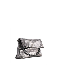 Retro Messenger Bag - Black Silver