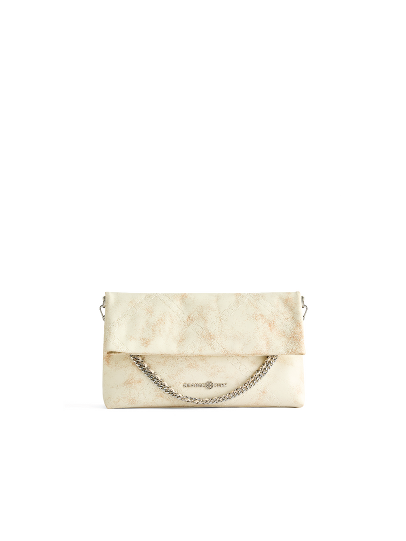 Retro Messenger Bag - Marble White