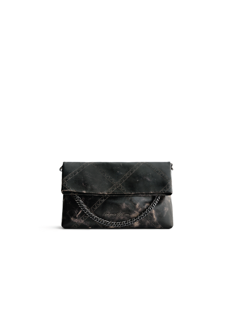 Retro Messenger Bag - Marble Grey