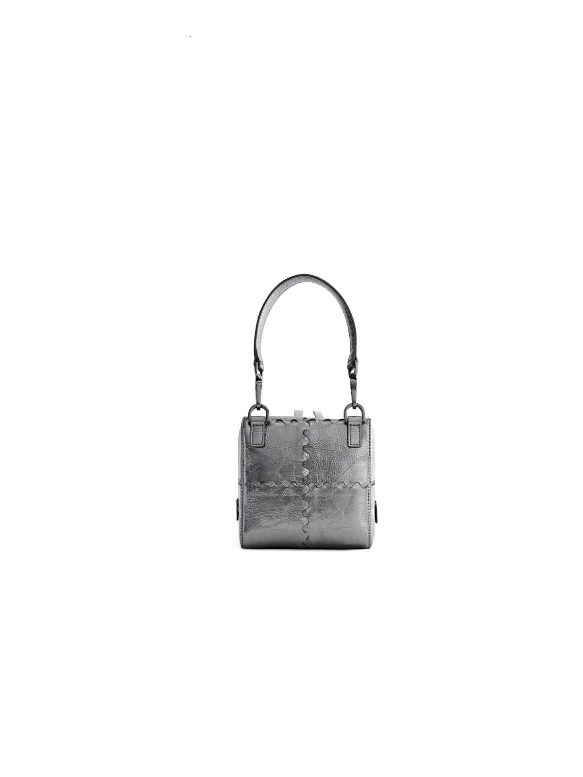 Mosaic Cube Mini Bag - Black Silver