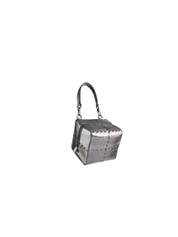 Mosaic Cube Mini Bag - Black Silver