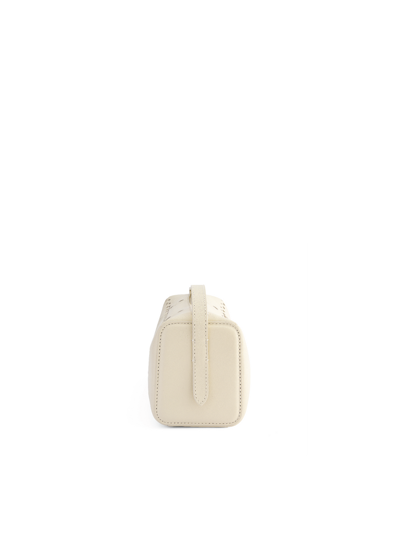 Checkbox Shoulder Bag - White