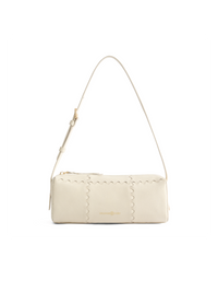 Checkbox Shoulder Bag - White