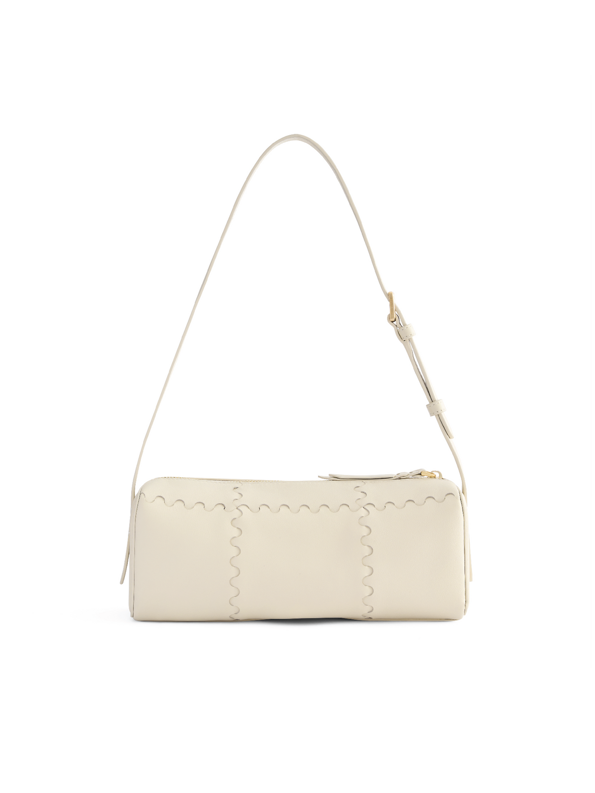 Checkbox Shoulder Bag - White