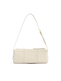 Checkbox Shoulder Bag - White