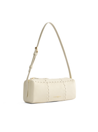 Checkbox Shoulder Bag - White