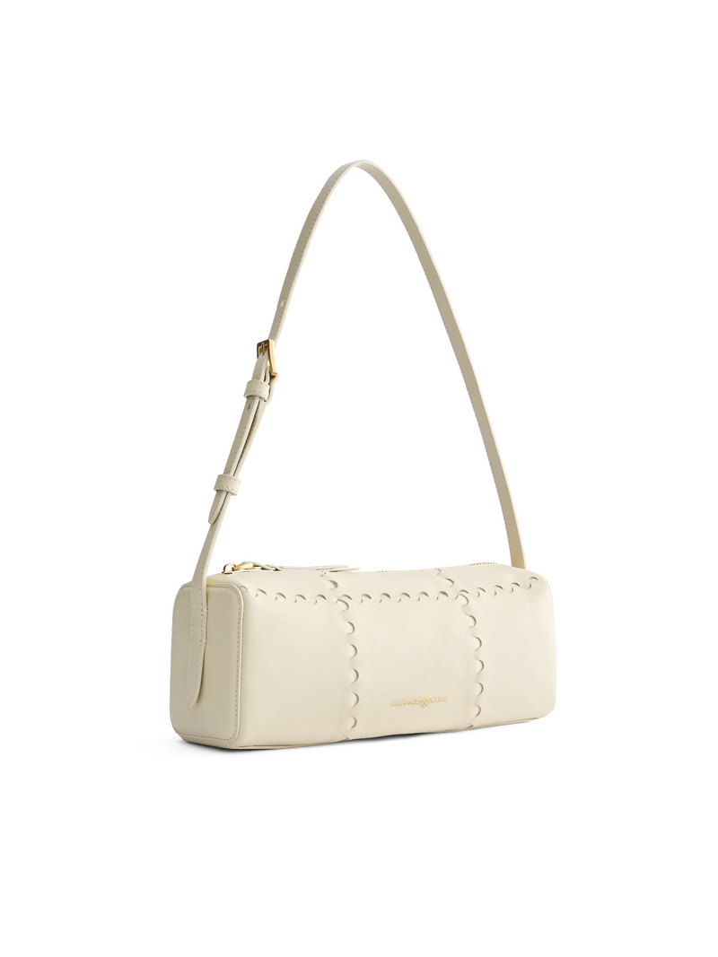 Checkbox Shoulder Bag - White