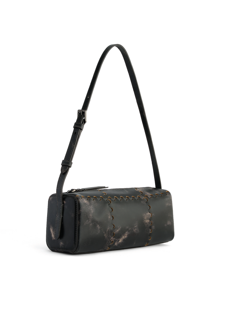 Checkbox Shoulder Bag - Marble Grey