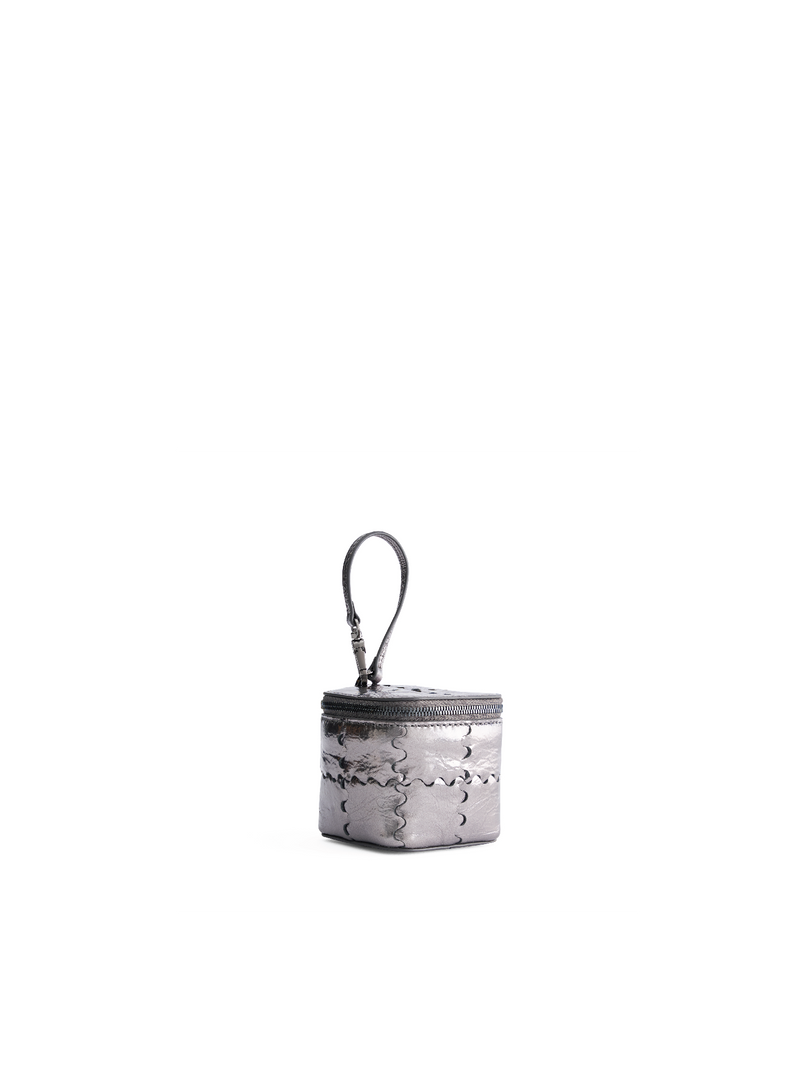 Mini Cube Bag (Micro) - Black Silver