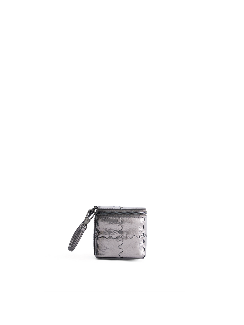 Mini Cube Bag (Micro) - Black Silver