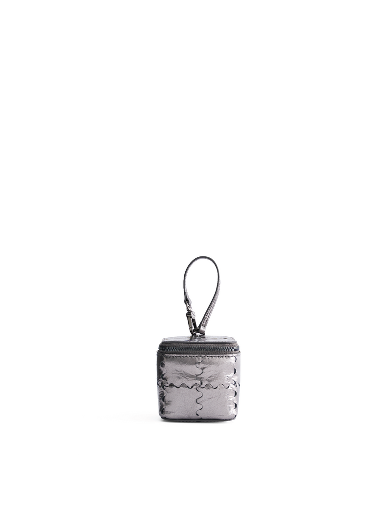 Mini Cube Bag (Micro) - Black Silver