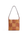 Square Stitch Tote Bag (Medium) - Brown