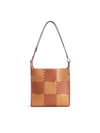 Square Stitch Tote Bag (Medium) - Brown