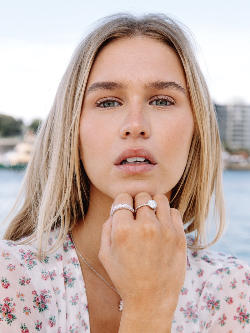 Crystal Blush Ring (White)