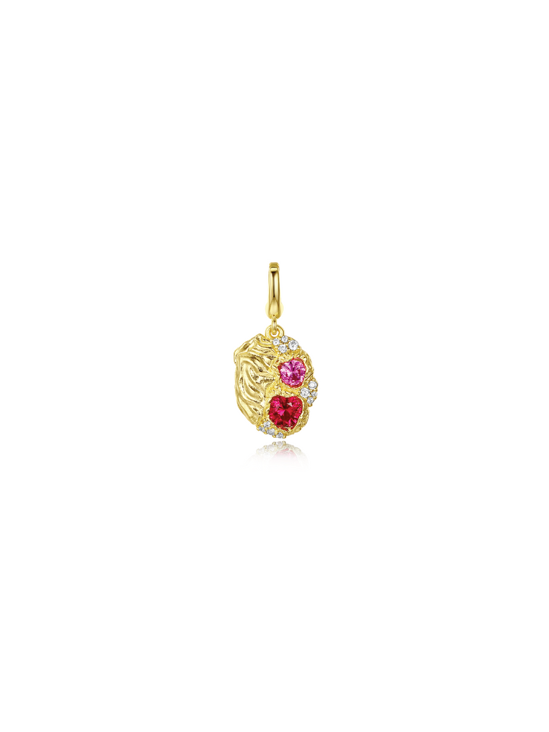 Ruby Heart Charm