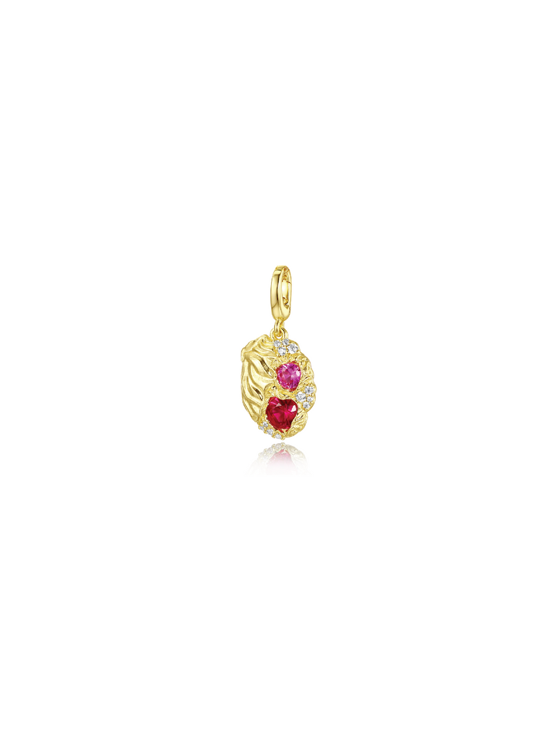 Ruby Heart Charm