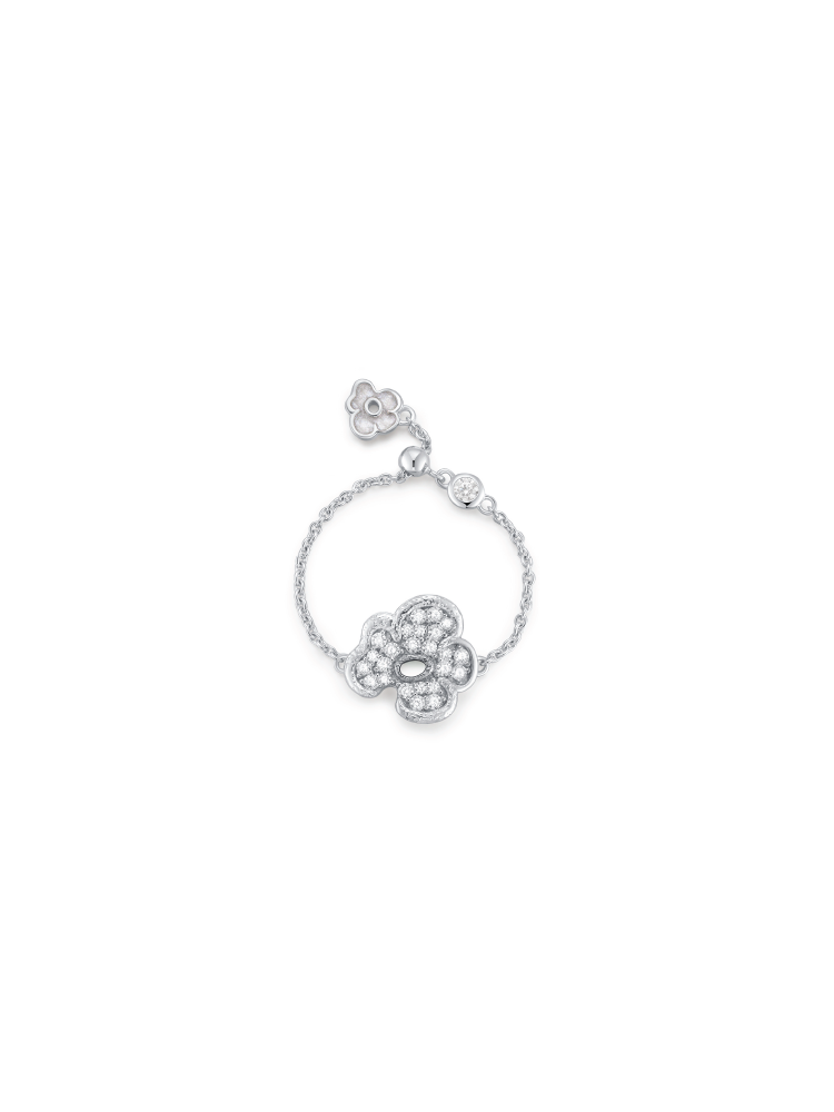 Lucky Flower Ring (White)