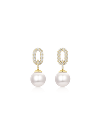 Pearlescent Link Earrings (Pair)