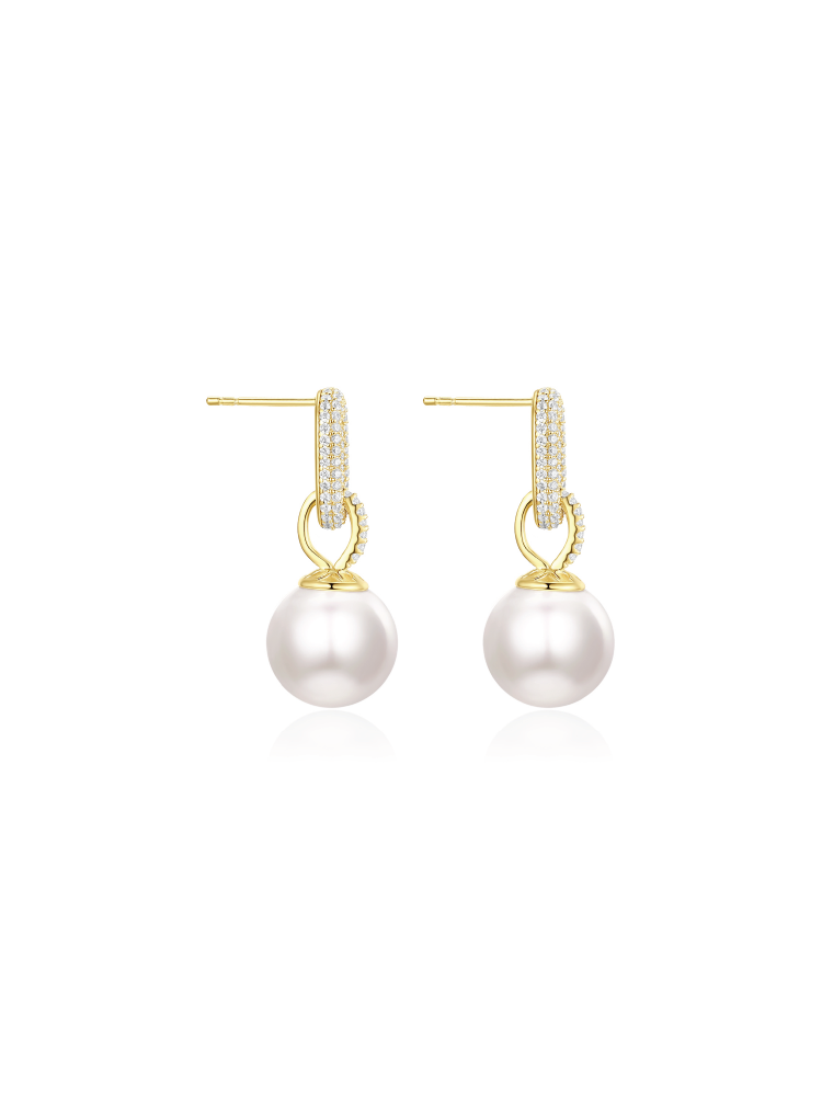 Pearlescent Link Earrings (Pair)