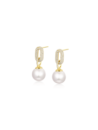 Pearlescent Link Earrings (Pair)