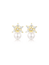 Pearly Snow Earrings (Pair)